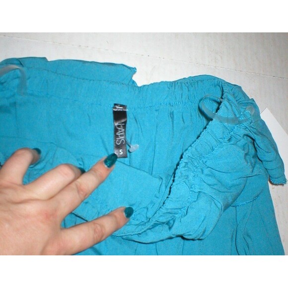 NWT Womens Lapis Small Blue Strapless High Low Maxi Dress Blue Pretty USA Viscos - Picture 4 of 5